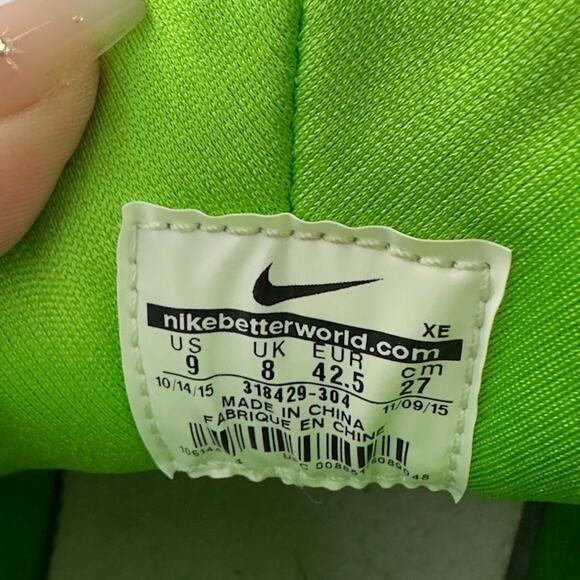 Nike Air Huarache beige and green‎ shoes - Picture 7 of 8